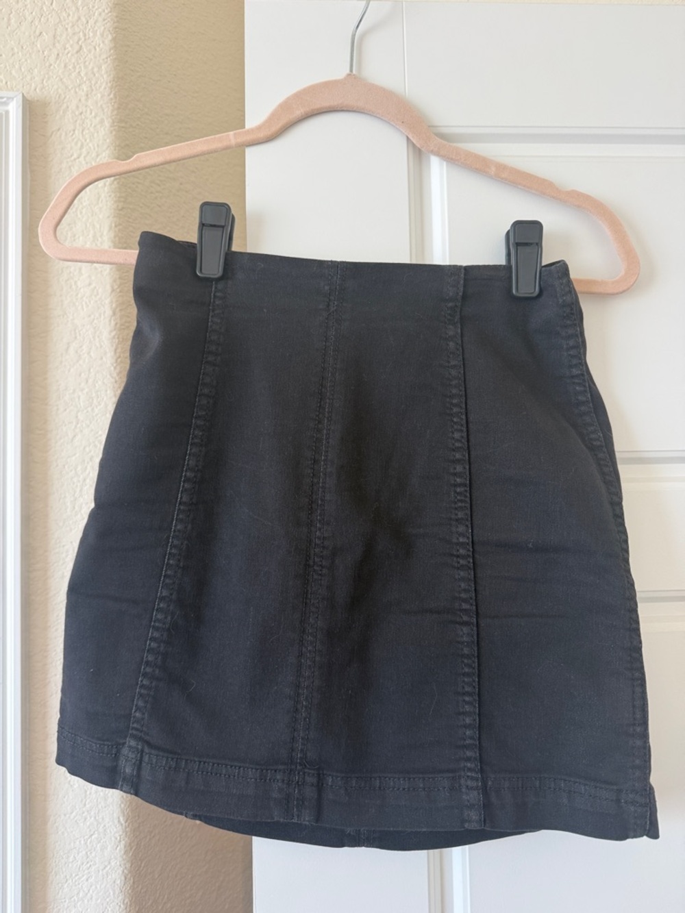 Free People Black Mini Skirt